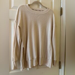 Aerie Soft Cream Crew Neck Sweater